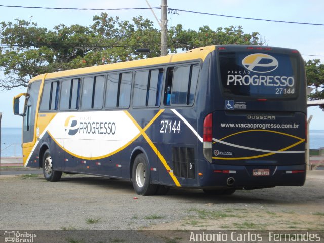 Viação Progresso 27144 na cidade de Guarapari, Espírito Santo, Brasil, por Antonio Carlos Fernandes. ID da foto: 970201.