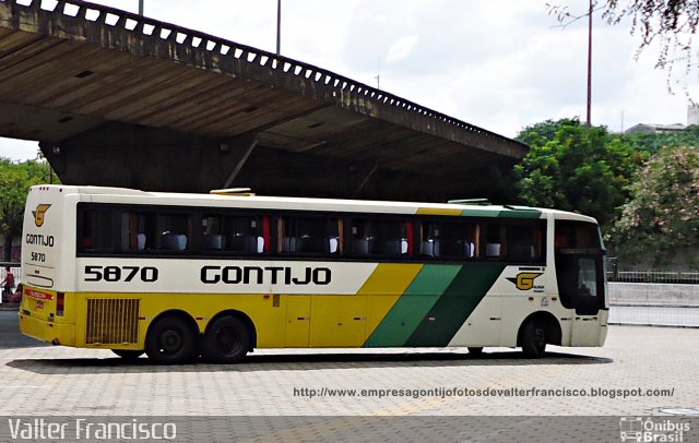 Empresa Gontijo de Transportes 5870 na cidade de Belo Horizonte, Minas Gerais, Brasil, por Valter Francisco. ID da foto: 971628.