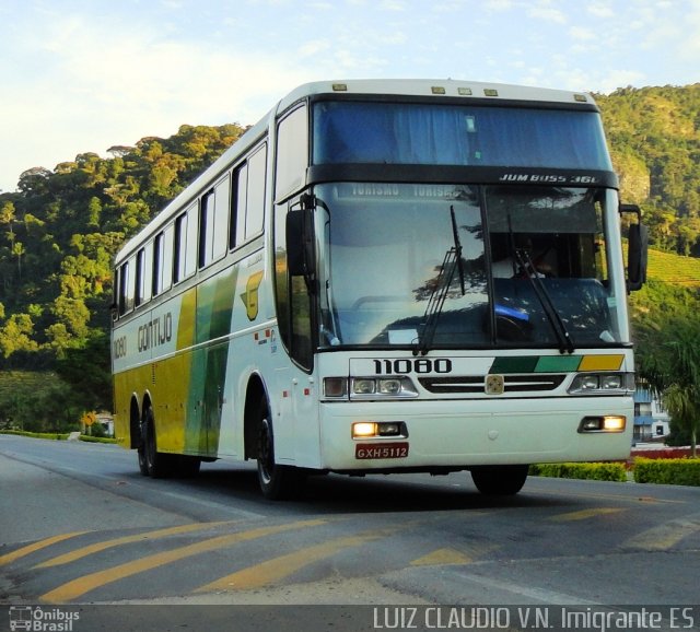 Empresa Gontijo de Transportes 11080 na cidade de Venda Nova do Imigrante, Espírito Santo, Brasil, por Luiz Claudio . Número da foto: #972492.