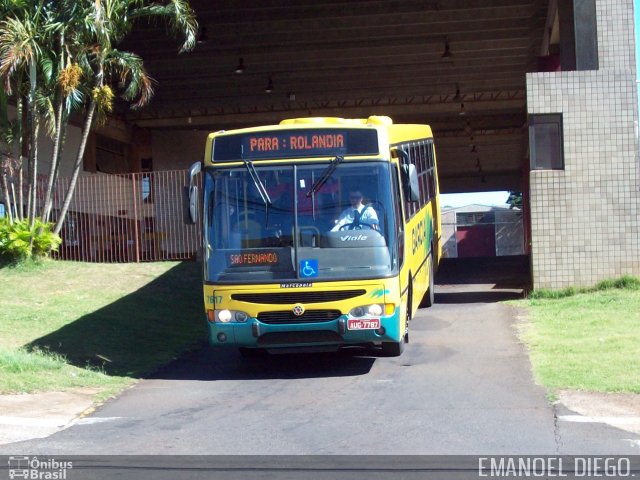 Viação Garcia 7617 na cidade de Apucarana, Paraná, Brasil, por Emanoel Diego.. Número da foto: #972607.