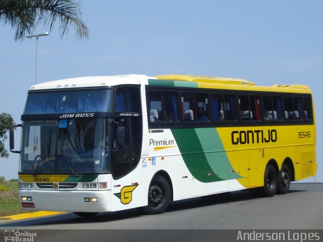 Empresa Gontijo de Transportes 15545 na cidade de Americana, São Paulo, Brasil, por Anderson Lopes. ID da foto: 972697.