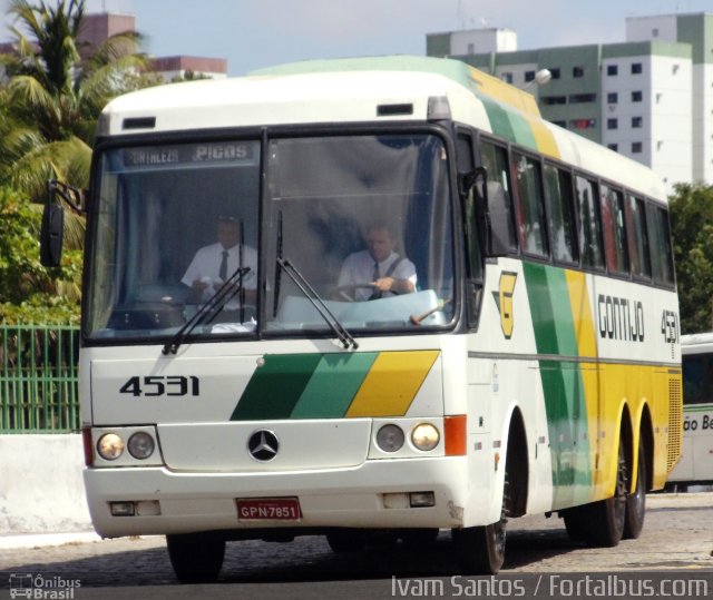 Empresa Gontijo de Transportes 4531 na cidade de Fortaleza, Ceará, Brasil, por Ivam Santos. Número da foto: #974878.