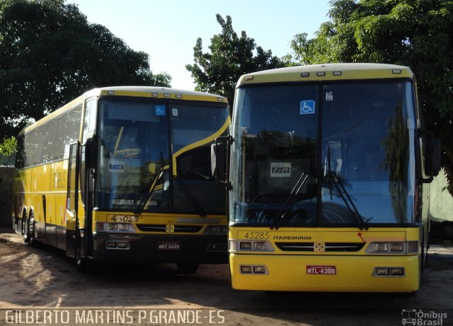 Viação Itapemirim 45285 na cidade de Fundão, Espírito Santo, Brasil, por Gilberto Martins. Número da foto: #975179.