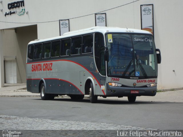 Viação Santa Cruz 7950 na cidade de Juiz de Fora, Minas Gerais, Brasil, por Luiz Felipe Nascimento. Número da foto: #976372.