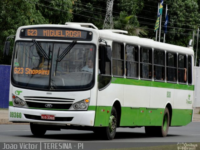 Transcol Transportes Coletivos 09360 na cidade de Teresina, Piauí, Brasil, por João Victor. Número da foto: #976122.
