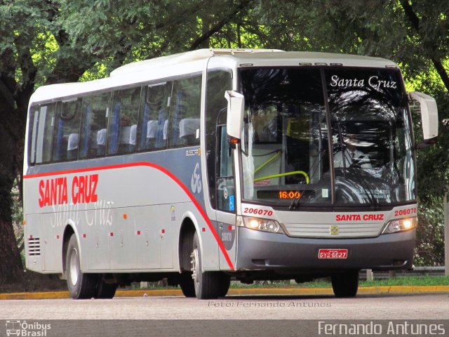 Viação Santa Cruz 206070 na cidade de São Paulo, São Paulo, Brasil, por Fernando Antunes. ID da foto: 977164.