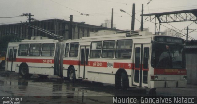 Eletrobus 68 8001 na cidade de São Paulo, São Paulo, Brasil, por Maurice  Gonçalves Natacci. ID da foto: 976175.