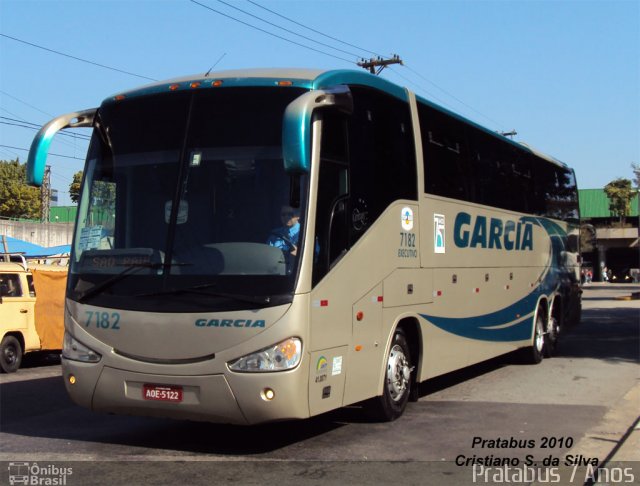 Viação Garcia 7182 na cidade de São Paulo, São Paulo, Brasil, por Cristiano Soares da Silva. Número da foto: #979494.