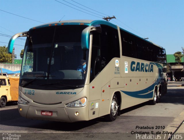 Viação Garcia 7182 na cidade de São Paulo, São Paulo, Brasil, por Cristiano Soares da Silva. ID da foto: 979494.