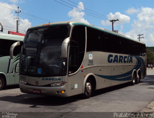 Viação Garcia 7450 na cidade de São Paulo, São Paulo, Brasil, por Cristiano Soares da Silva. ID da foto: 979452.