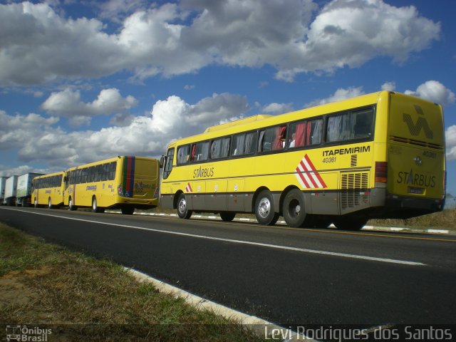 Viação Itapemirim 40361 na cidade de Vitória da Conquista, Bahia, Brasil, por Levi Rodrigues dos Santos. ID da foto: 978618.