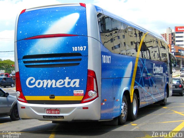 Viação Cometa 10107 na cidade de Taboão da Serra, São Paulo, Brasil, por Joel Mariano de Souza. Número da foto: #980940.