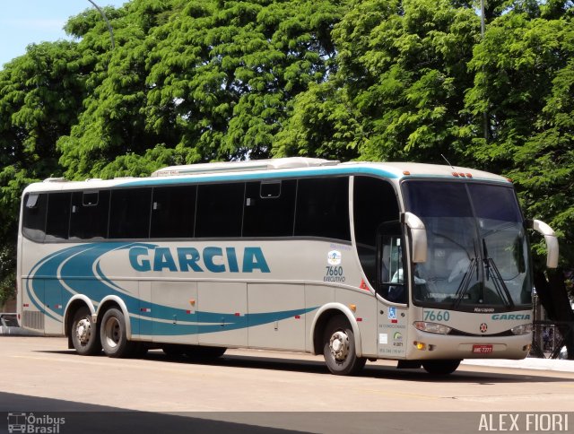Viação Garcia 7660 na cidade de Maringá, Paraná, Brasil, por Alex Fiori. Número da foto: #981691.
