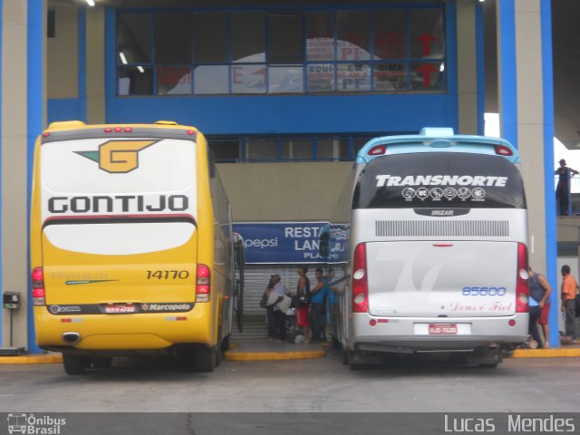 Empresa Gontijo de Transportes 14170 na cidade de Montes Claros, Minas Gerais, Brasil, por Lucas  Mendes. Número da foto: #981770.