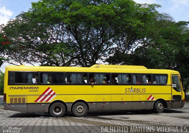 Viação Itapemirim 40081 na cidade de Vitória, Espírito Santo, Brasil, por Gilberto Martins. Número da foto: #981273.