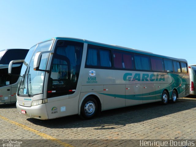 Viação Garcia 6568 na cidade de Londrina, Paraná, Brasil, por Henrique Douglas. Número da foto: #980716.