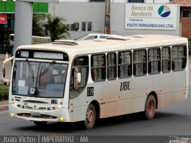 VBL - Viação Branca do Leste 119 na cidade de Imperatriz, Maranhão, Brasil, por João Victor. ID da foto: 982244.