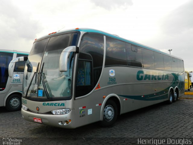 Viação Garcia 7460 na cidade de Londrina, Paraná, Brasil, por Henrique Douglas. Número da foto: #982808.