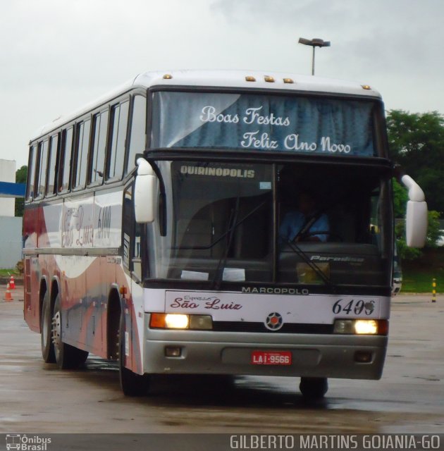 Expresso São Luiz 6400 na cidade de Goiânia, Goiás, Brasil, por Gilberto Martins. Número da foto: #983208.