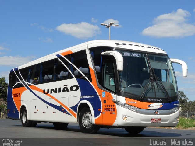 Expresso União 10195 na cidade de Montes Claros, Minas Gerais, Brasil, por Lucas  Mendes. ID da foto: 982950.