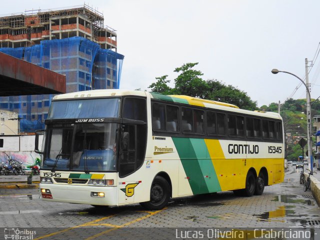 Empresa Gontijo de Transportes 15345 na cidade de Coronel Fabriciano, Minas Gerais, Brasil, por Lucas Oliveira. ID da foto: 948736.