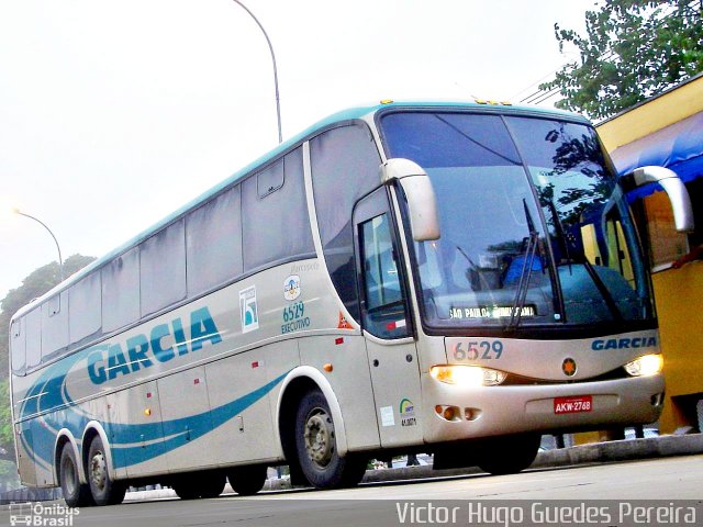 Viação Garcia 6529 na cidade de Maringá, Paraná, Brasil, por Victor Hugo Guedes Pereira. Número da foto: #948196.