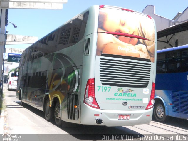 Viação Garcia 7197 na cidade de Rio de Janeiro, Rio de Janeiro, Brasil, por André Vitor  Silva dos Santos. Número da foto: #948644.