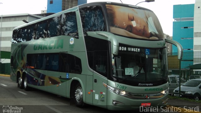 Viação Garcia 7087 na cidade de São Paulo, São Paulo, Brasil, por Daniel Santos Sardi. Número da foto: #948152.