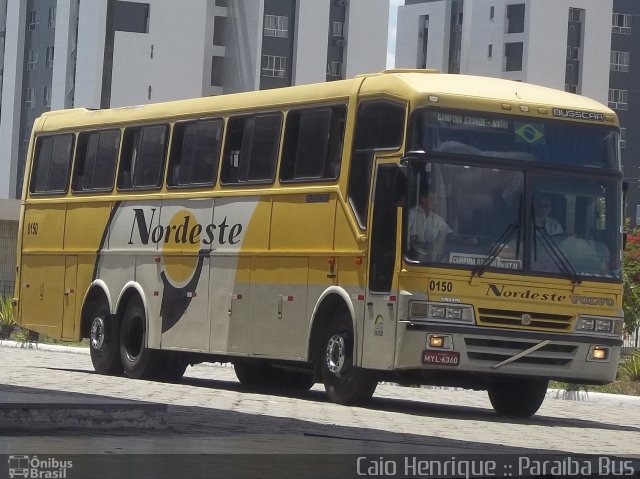 Viação Nordeste 0150 na cidade de Campina Grande, Paraíba, Brasil, por Caio Henrique. Número da foto: #947978.