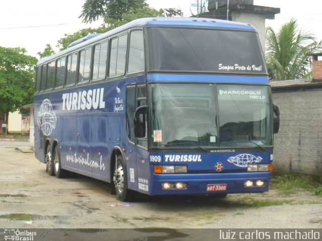 Turissul Catarinense Turismo 9909 na cidade de Palhoça, Santa Catarina, Brasil, por Luiz Carlos Machado. Número da foto: #948639.