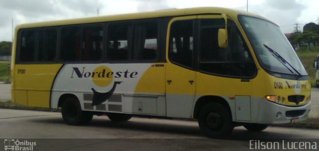 Viação Nordeste 0100 na cidade de Natal, Rio Grande do Norte, Brasil, por Eilson Lucena. Número da foto: #984636.