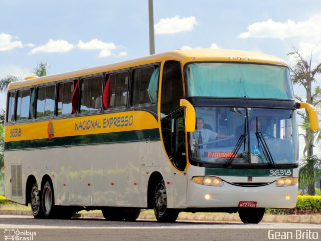 Nacional Expresso 36318 na cidade de Uberlândia, Minas Gerais, Brasil, por Gean Brito. Número da foto: #984843.