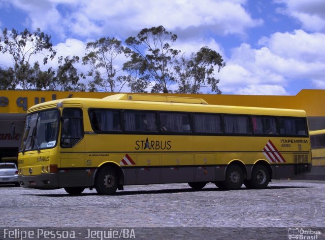 Viação Itapemirim 40363 na cidade de Jequié, Bahia, Brasil, por Felipe Pessoa de Albuquerque. Número da foto: #984606.