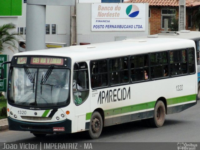 Viação Nossa Senhora Aparecida 1320 na cidade de Imperatriz, Maranhão, Brasil, por João Victor. ID da foto: 984096.