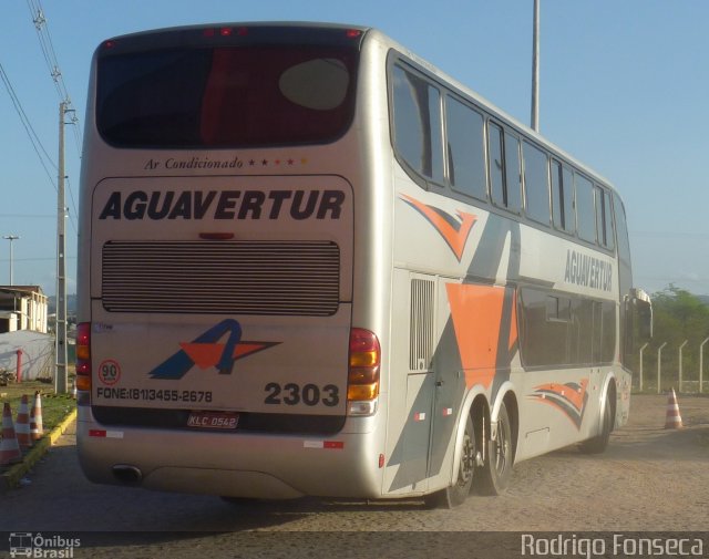 Aguavertur Turismo 2303 na cidade de Caruaru, Pernambuco, Brasil, por Rodrigo Fonseca. Número da foto: #985130.