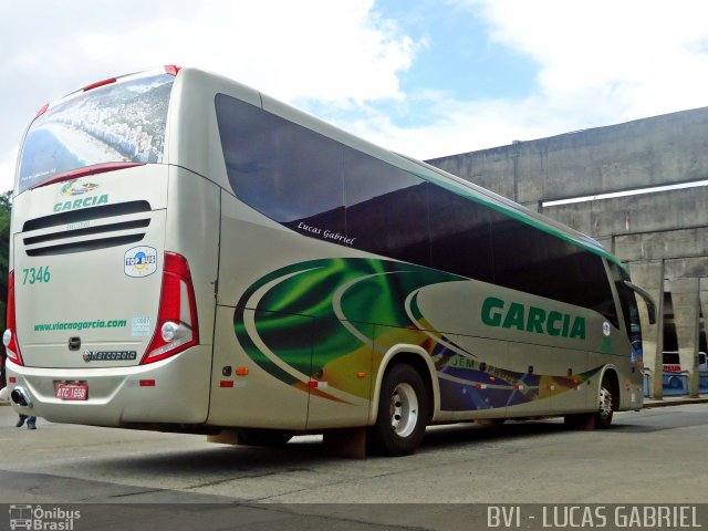 Viação Garcia 7346 na cidade de Curitiba, Paraná, Brasil, por Lucas Gabriel. Número da foto: #987406.