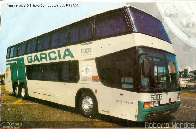 Viação Garcia 6303 na cidade de Londrina, Paraná, Brasil, por Roberto Mendes. Número da foto: #986067.