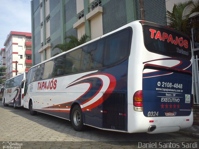 Tapajós Turismo 0324 na cidade de Mongaguá, São Paulo, Brasil, por Daniel Santos Sardi. Número da foto: #985778.