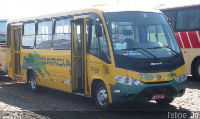 Viação Garcia 7186 na cidade de Londrina, Paraná, Brasil, por Felipe  Dn. ID da foto: 985559.