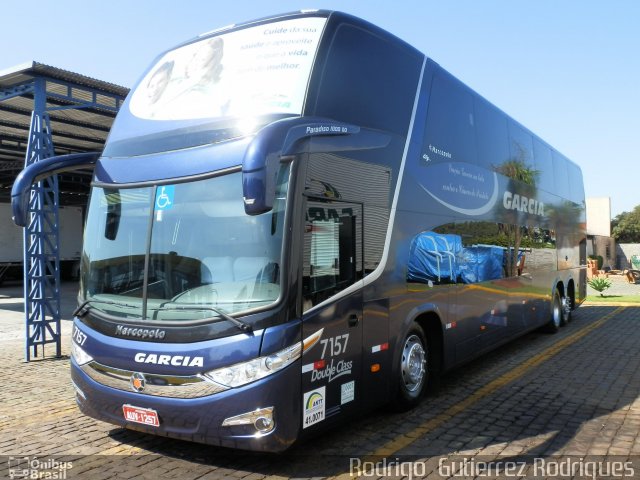 Viação Garcia 7157 na cidade de Londrina, Paraná, Brasil, por Rodrigo  Gutierrez Rodrigues. Número da foto: #987002.