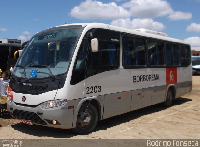 Borborema Imperial Transportes 2203 na cidade de Caruaru, Pernambuco, Brasil, por Rodrigo Fonseca. ID da foto: 986422.