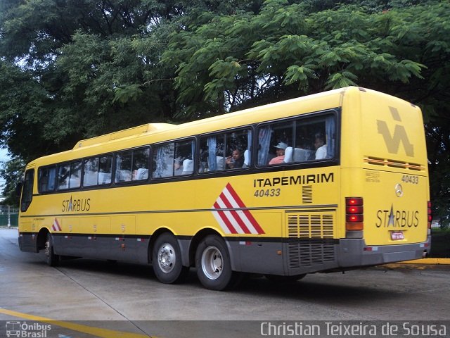 Viação Itapemirim 40433 na cidade de São Paulo, São Paulo, Brasil, por Christian Teixeira de Sousa. Número da foto: #985770.