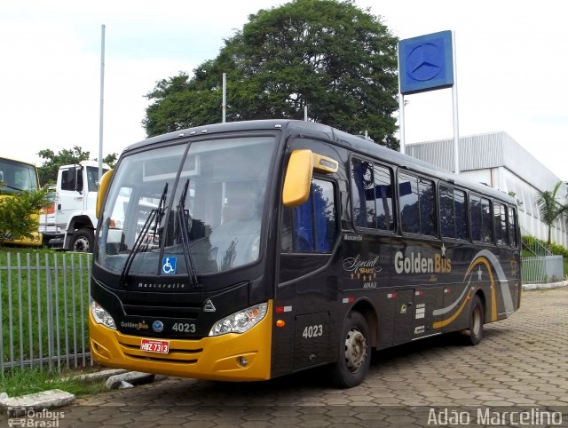 Golden Bus 4023 na cidade de Belo Horizonte, Minas Gerais, Brasil, por Adão Raimundo Marcelino. Número da foto: #989476.