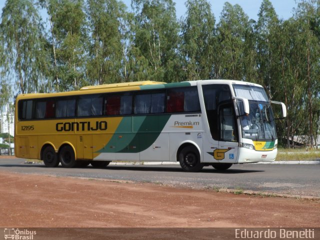 Empresa Gontijo de Transportes 12195 na cidade de Cuiabá, Mato Grosso, Brasil, por Eduardo Benetti . ID da foto: 989945.