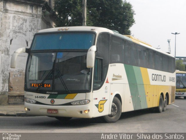 Empresa Gontijo de Transportes 14480 na cidade de Rio de Janeiro, Rio de Janeiro, Brasil, por André Vitor  Silva dos Santos. Número da foto: #990054.