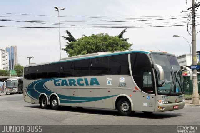 Viação Garcia 7770 na cidade de São Paulo, São Paulo, Brasil, por JUNIOR JUNIOR. Número da foto: #990116.