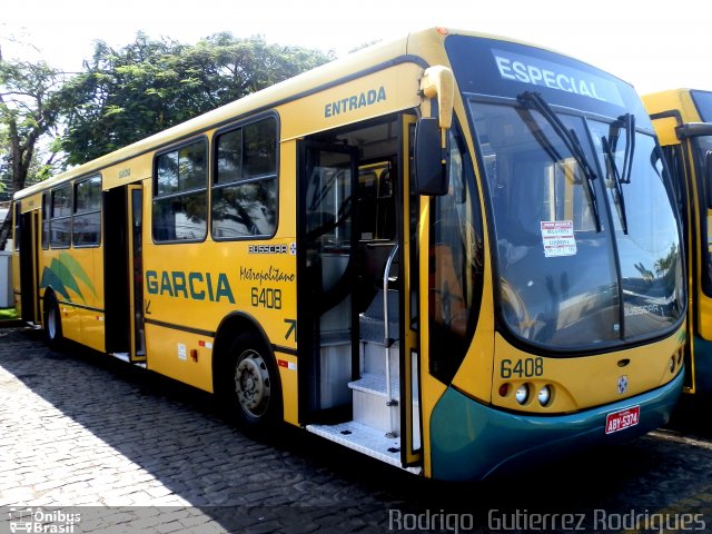 Viação Garcia 6408 na cidade de Londrina, Paraná, Brasil, por Rodrigo  Gutierrez Rodrigues. ID da foto: 994854.