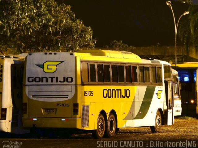 Empresa Gontijo de Transportes 15105 na cidade de Belo Horizonte, Minas Gerais, Brasil, por Sérgio Augusto Braga Canuto. ID da foto: 995106.