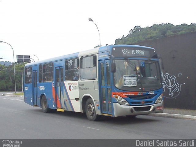 Viação Piracicabana 7008 na cidade de Praia Grande, São Paulo, Brasil, por Daniel Santos Sardi. ID da foto: 993862.