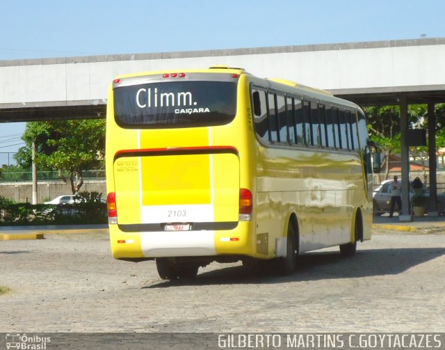 Kaissara - Viação Caiçara 2103 na cidade de Campos dos Goytacazes, Rio de Janeiro, Brasil, por Gilberto Martins. Número da foto: #994540.